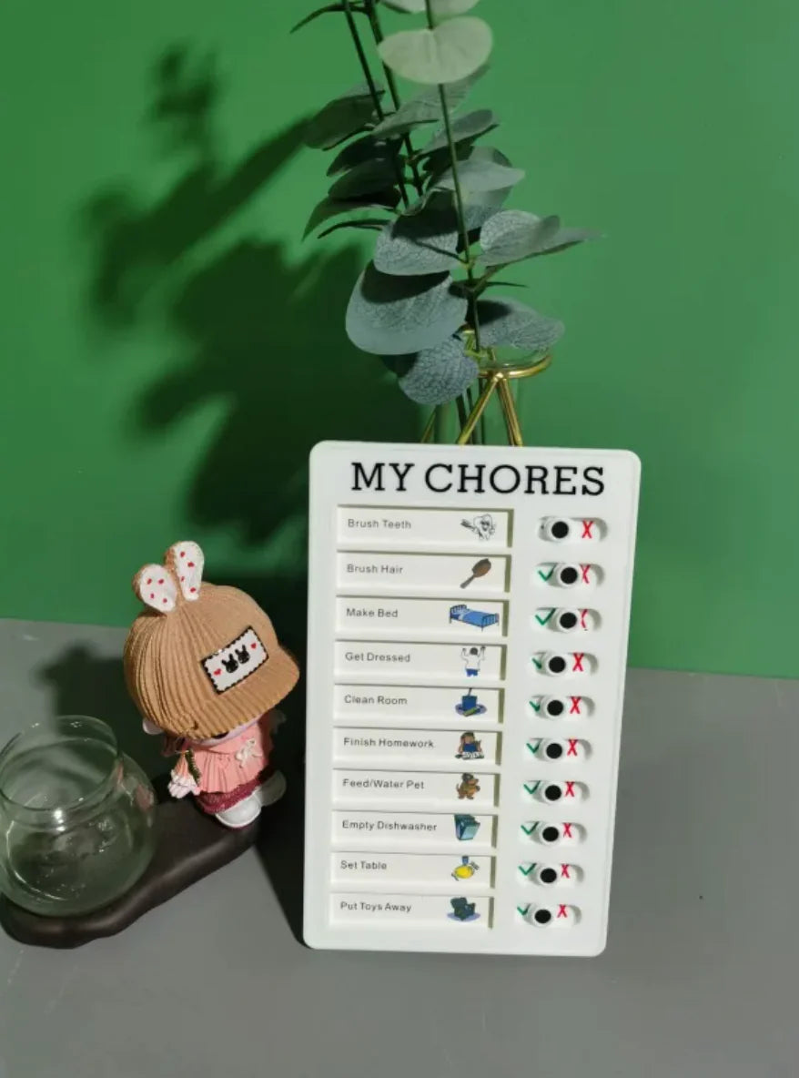 Kids Reusable Habit Tracker – Daily Routine Board