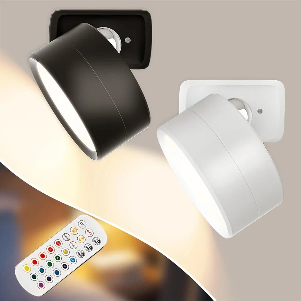 LED Wall Mounted Lights with Remote Wireless