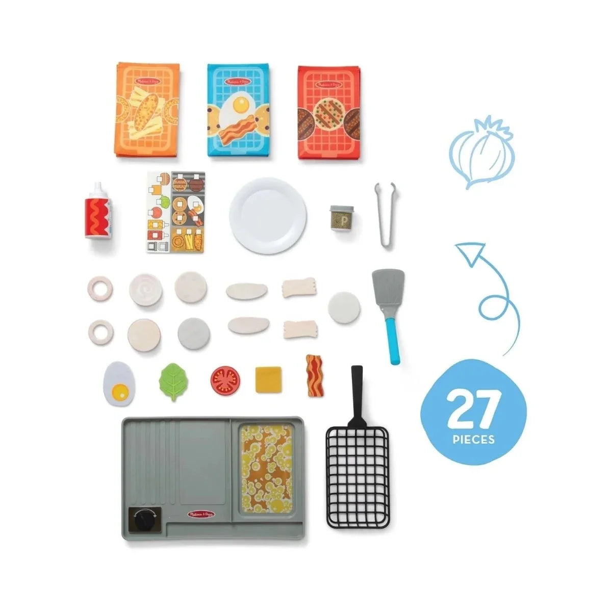 Melissa & Doug Flip & Fry Grill Play Set