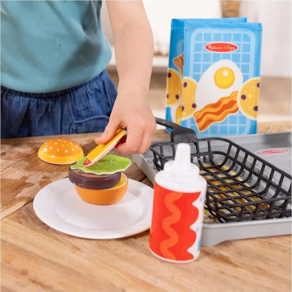 Melissa & Doug Flip & Fry Grill Play Set