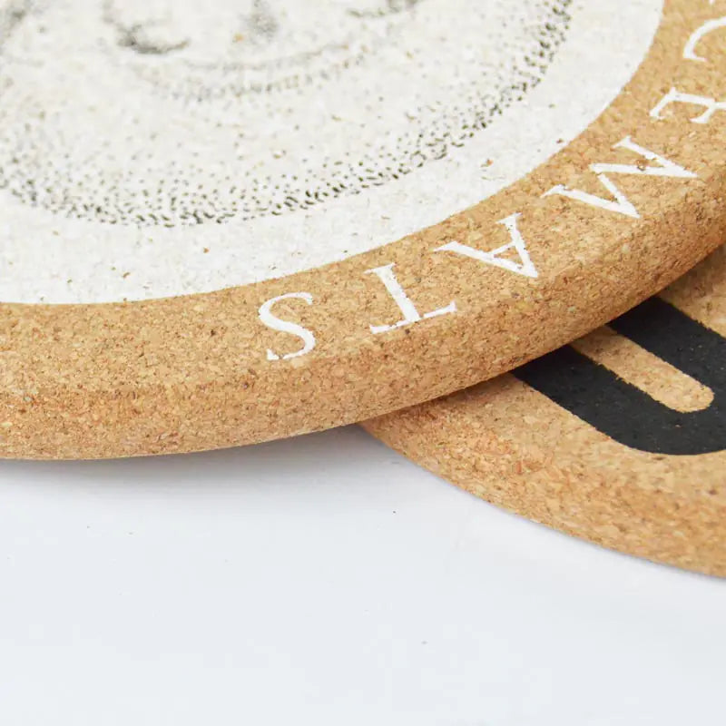 Animal Cork Coasters – Round Heat-Resistant Table Mats for Kitchen