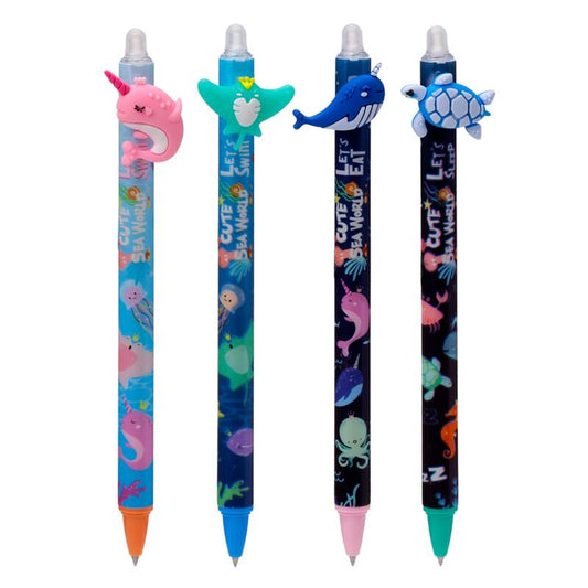Sealife Erasable Pen with PVC Topper