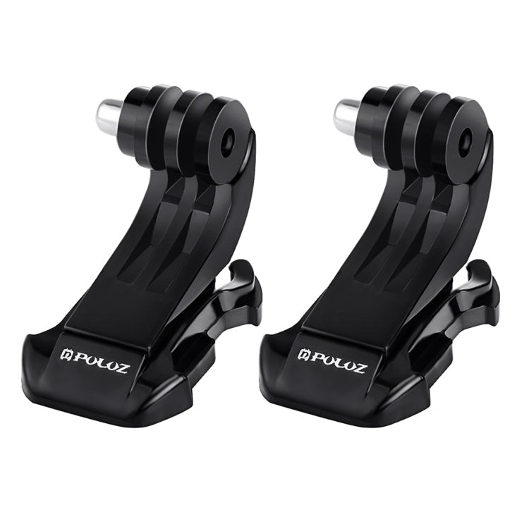 2 PCS PULUZ Black Vertical Surface J-Hook