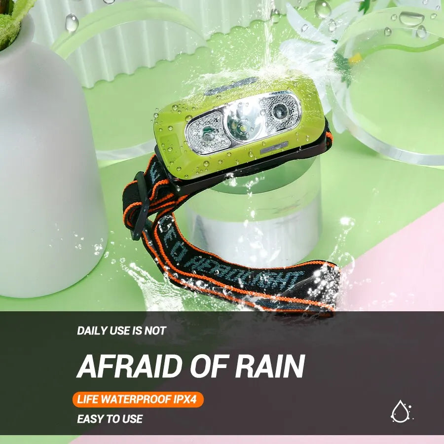 USB Head Flashlight