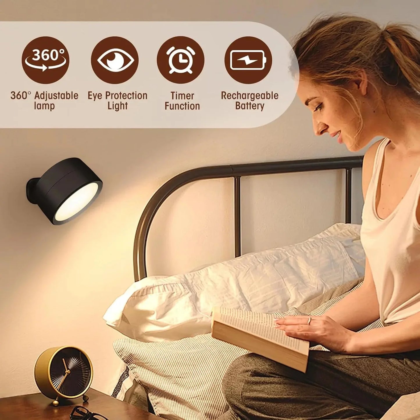 LED Wall Mounted Lights with Remote Wireless
