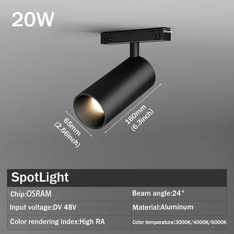 Modern Embedded Flexible Linear Fixture LED Spotlight