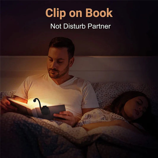 Portable LED Book Lights USB Rechargeable Eye Protection