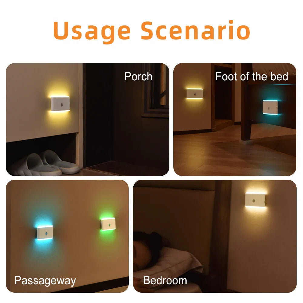 LED Motion Sensor Night Light, 3 Modes Stair Lamp