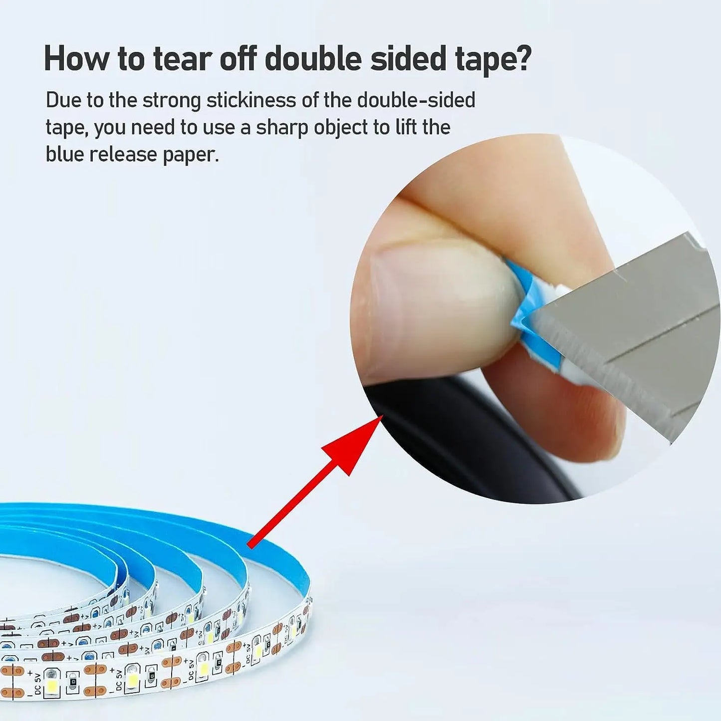 White Warm White LED Strip Light