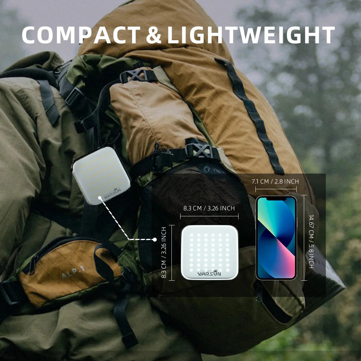 Camping Lights Waterproof IPX6 SMD Rechargeable