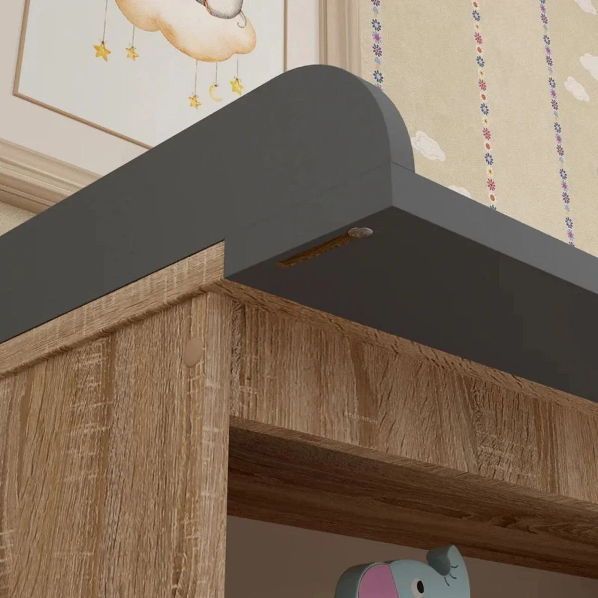 Shefa Kids 1150 Changing Unit - Graphite/Cremona Oak