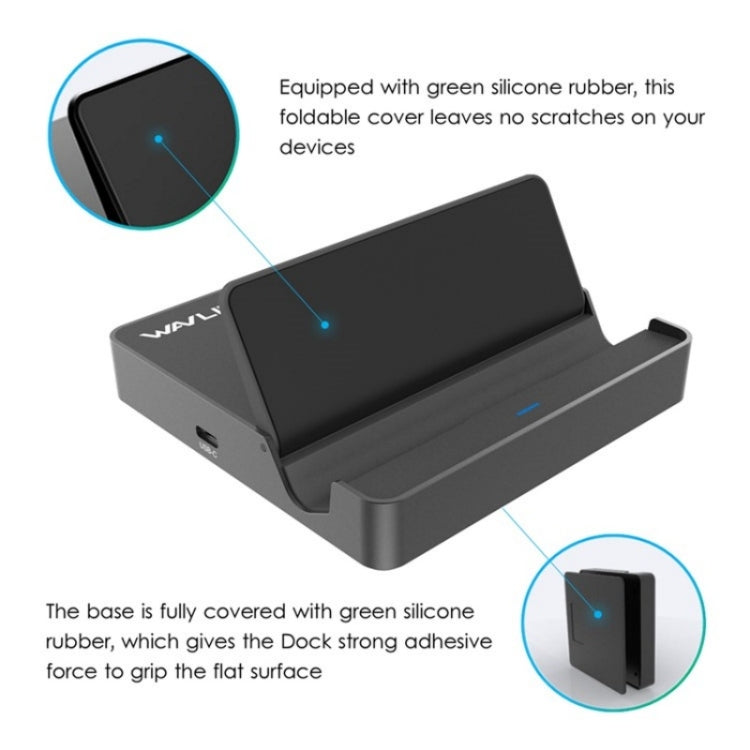 WAVLINK UHP3D01G Gigabit Ethernet USB 3.0 Multi-Function HUB 4K HD Docking Station(AU Plug)