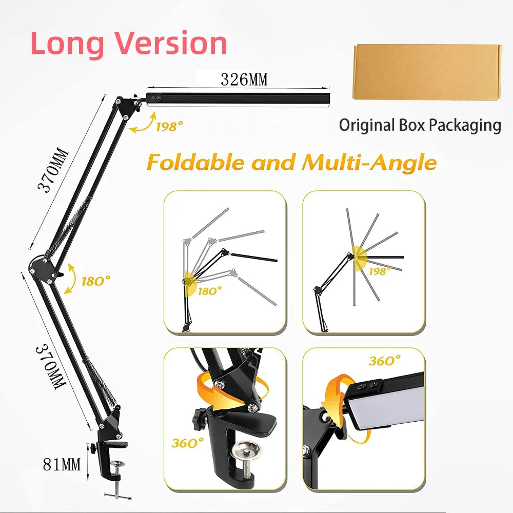 LED Desk Lamp with Clamp 10W
