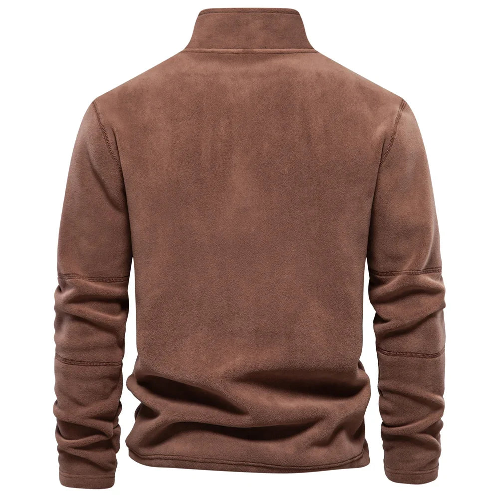 Men’s Thick Fleece Half-Zip Pullover