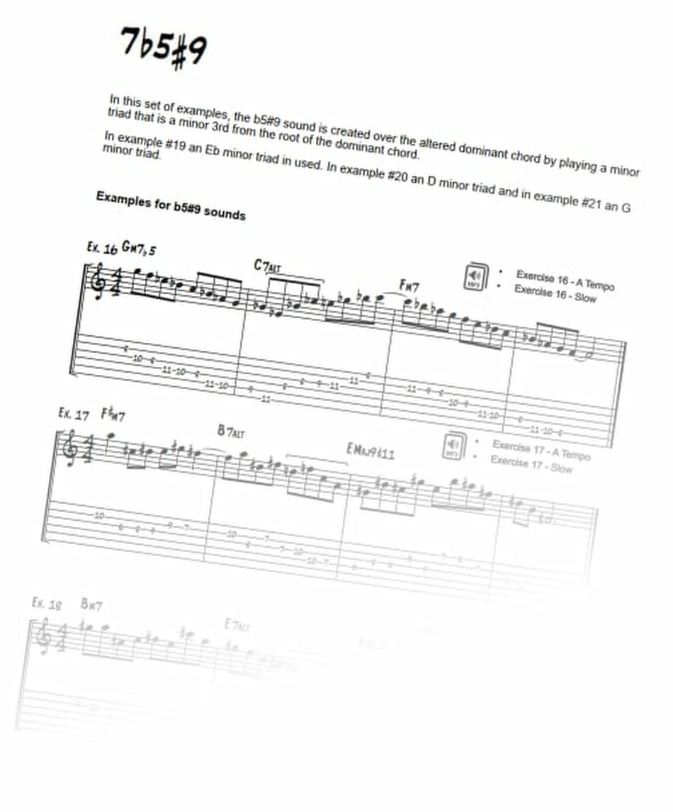 Upper Voicings For Jazz Guitar