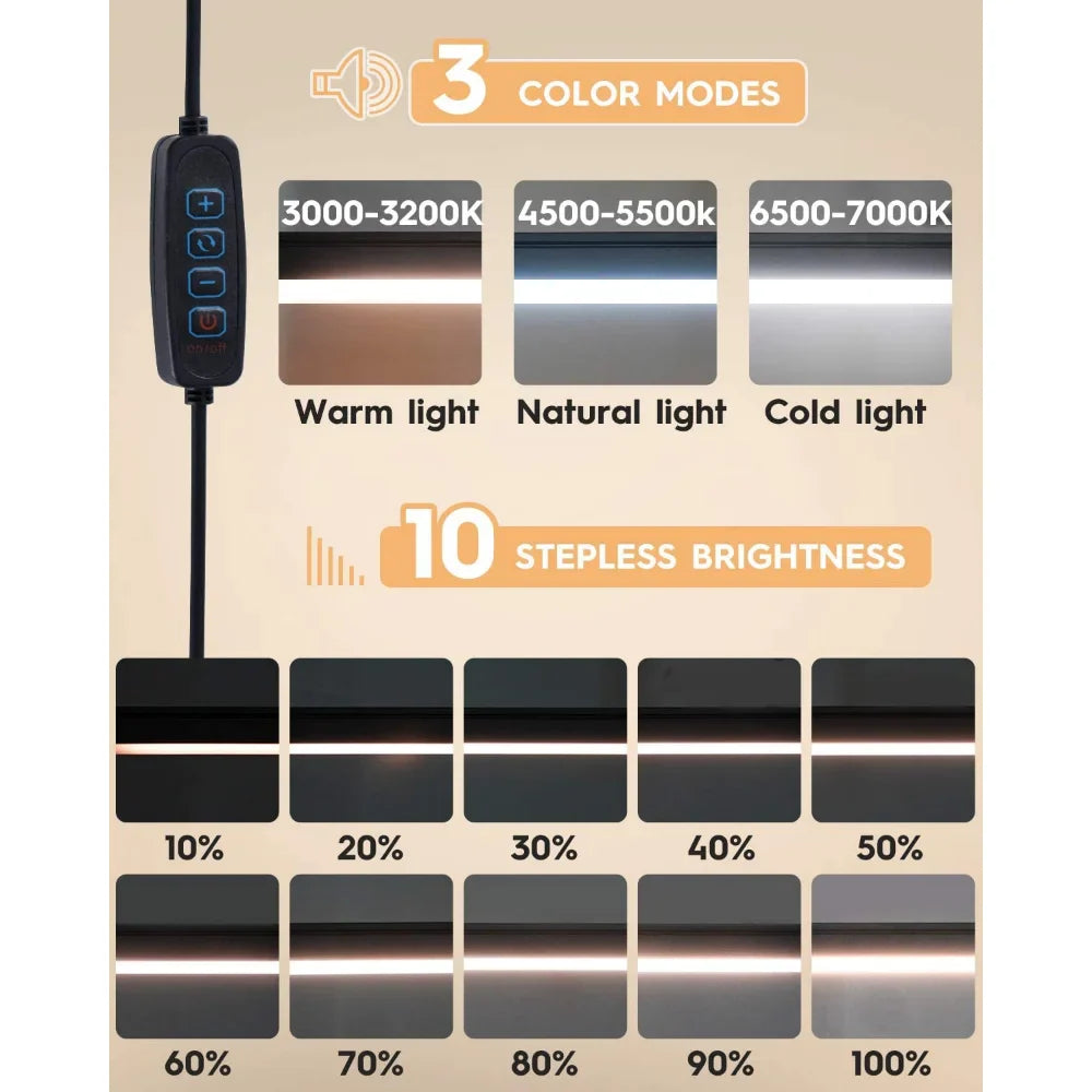 LED Desk Lamp with Clamp 10W