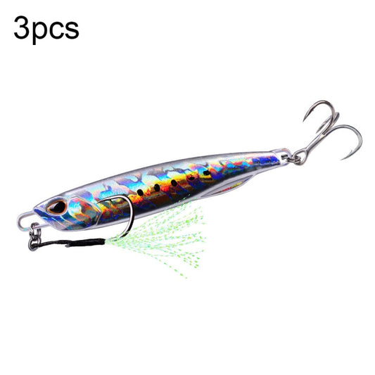 3 PCS PROBEROS LF103 Simulation Metal Sea Fishing Bait, Specification: 20g(G With Hook)