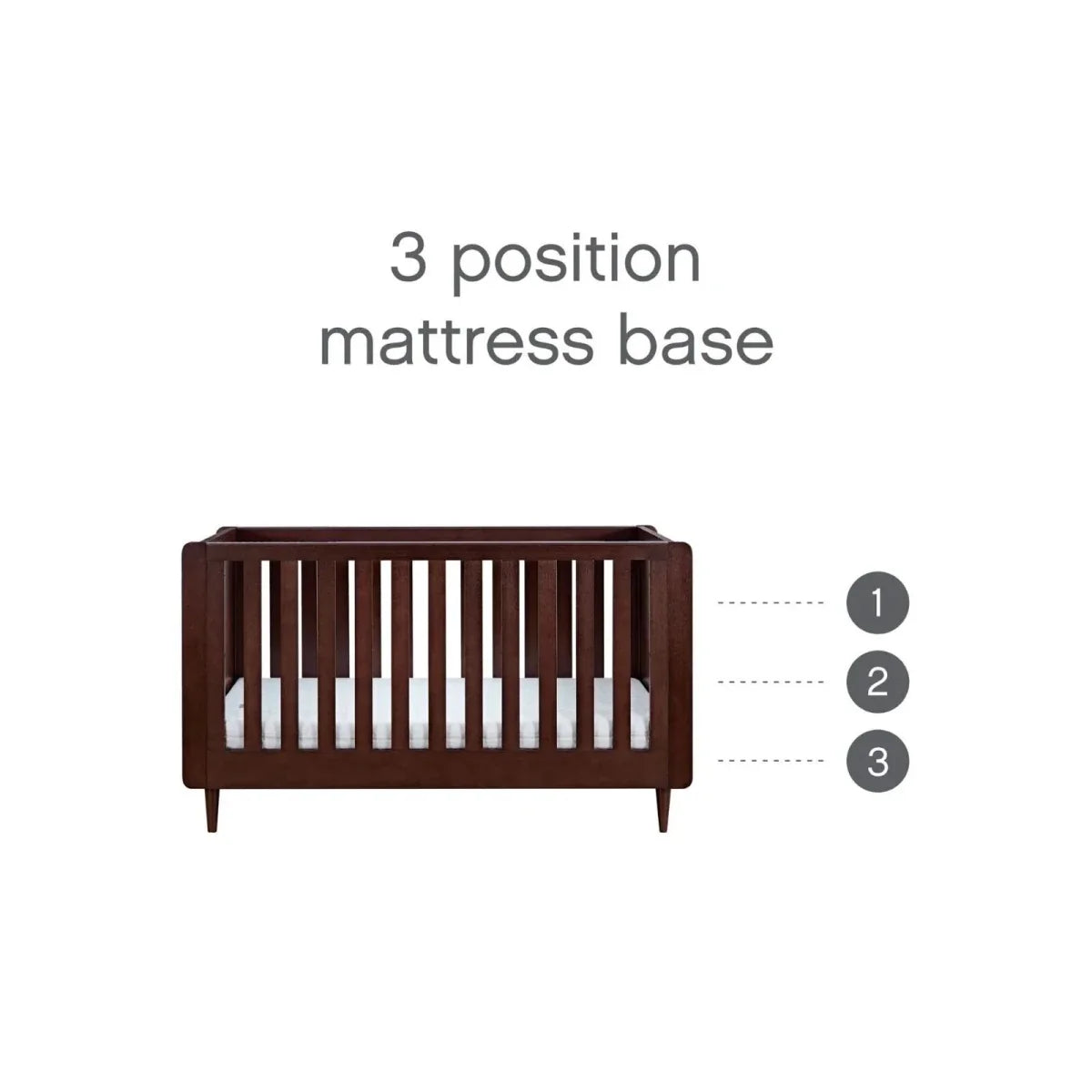 Tutti Bambini Japandi Cot Bed - Warm Walnut