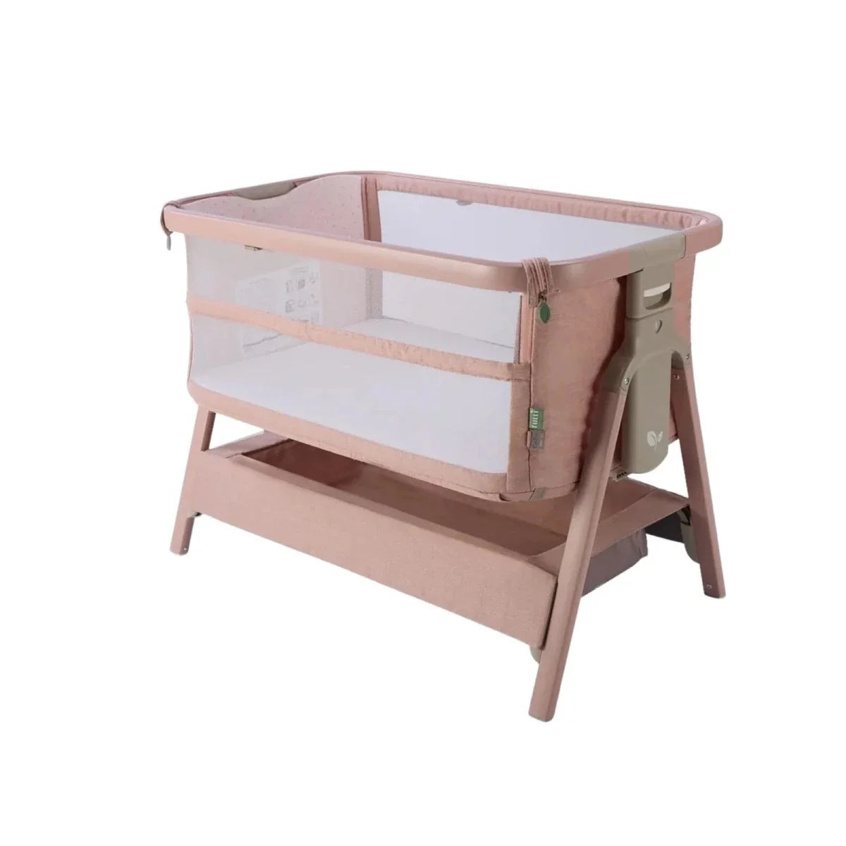 Tutti Bambini CoZee Zen Bedside Crib - Blush