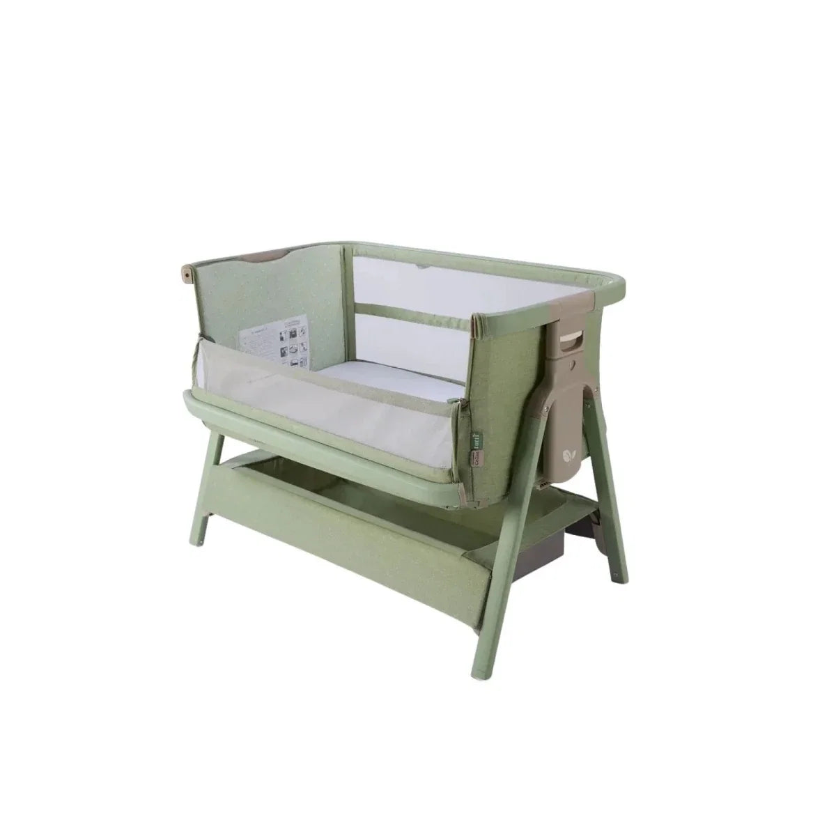 Tutti Bambini CoZee Zen Bedside Crib - Eucalyptus