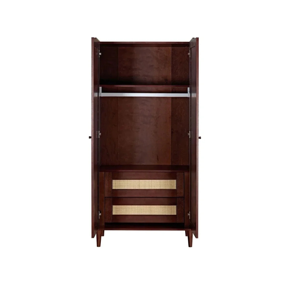 Tutti Bambini Japandi Wardrobe - Warm Walnut