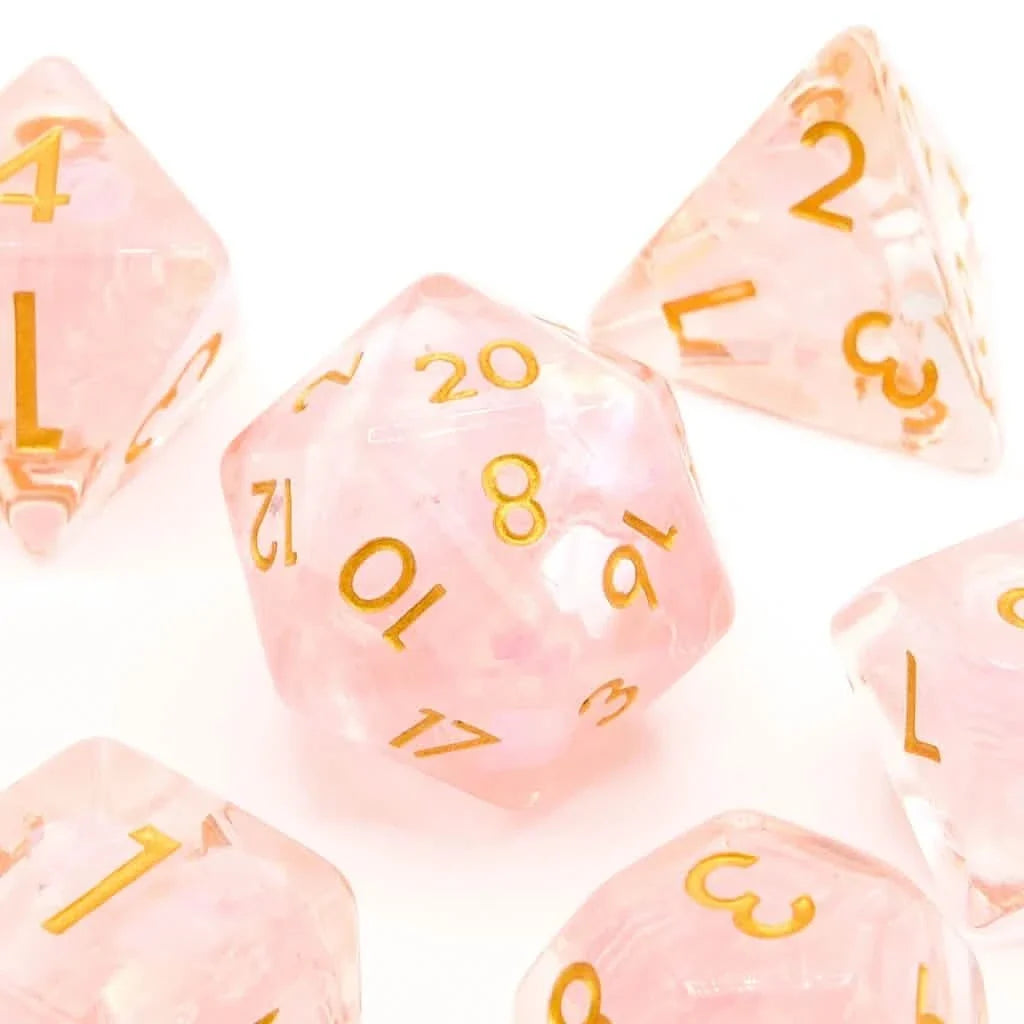 Fae Whisper | Soft Edge Dice | Acrylic | 7 Piece Set
