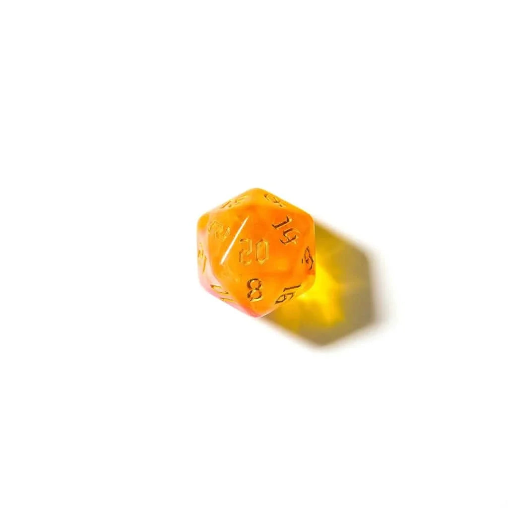 Sunset Dream | Soft Edge Dice | Acrylic | 7 Piece Set