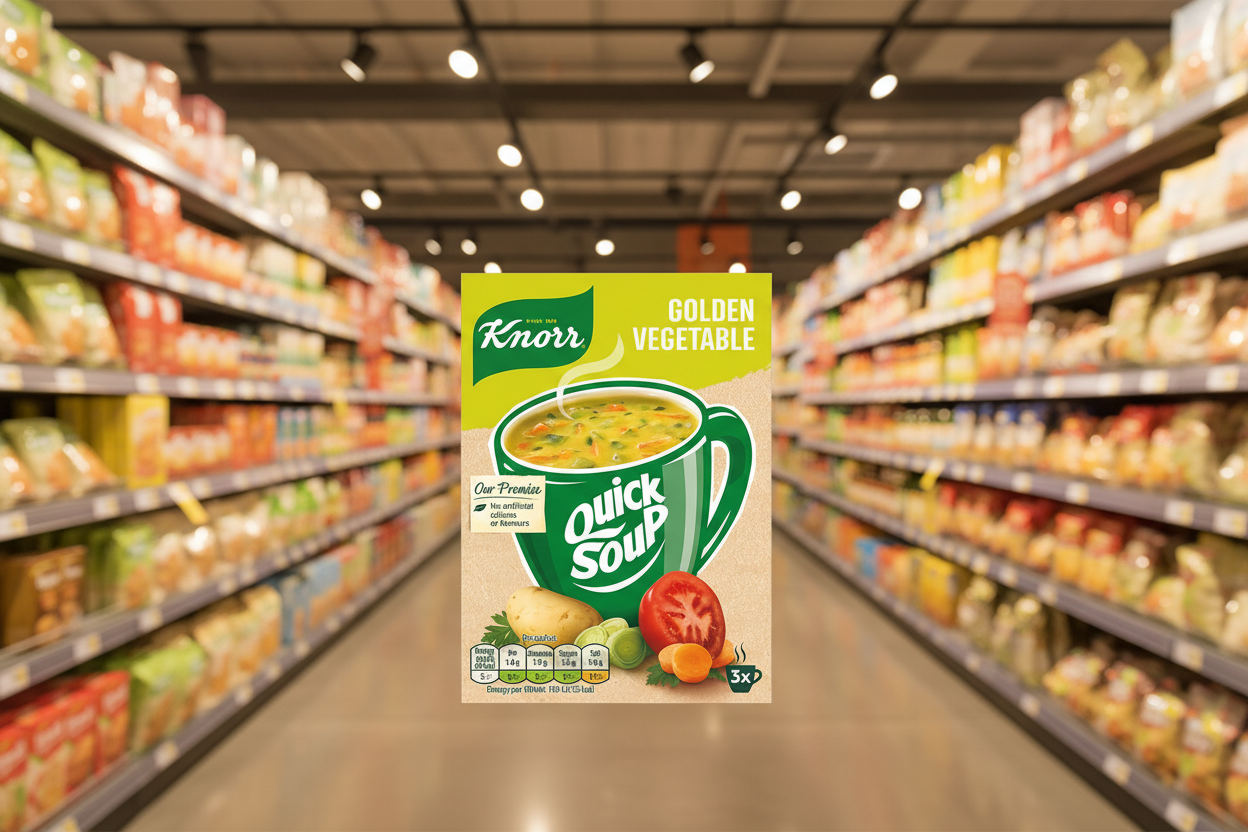 12 x Knorr Quick Soup Gold Vegetable 3's 48G