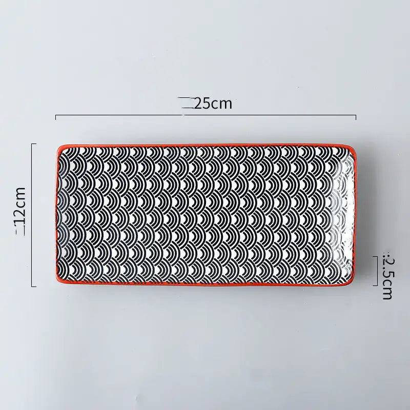 Nordic Japanese Ceramic Fish Plate