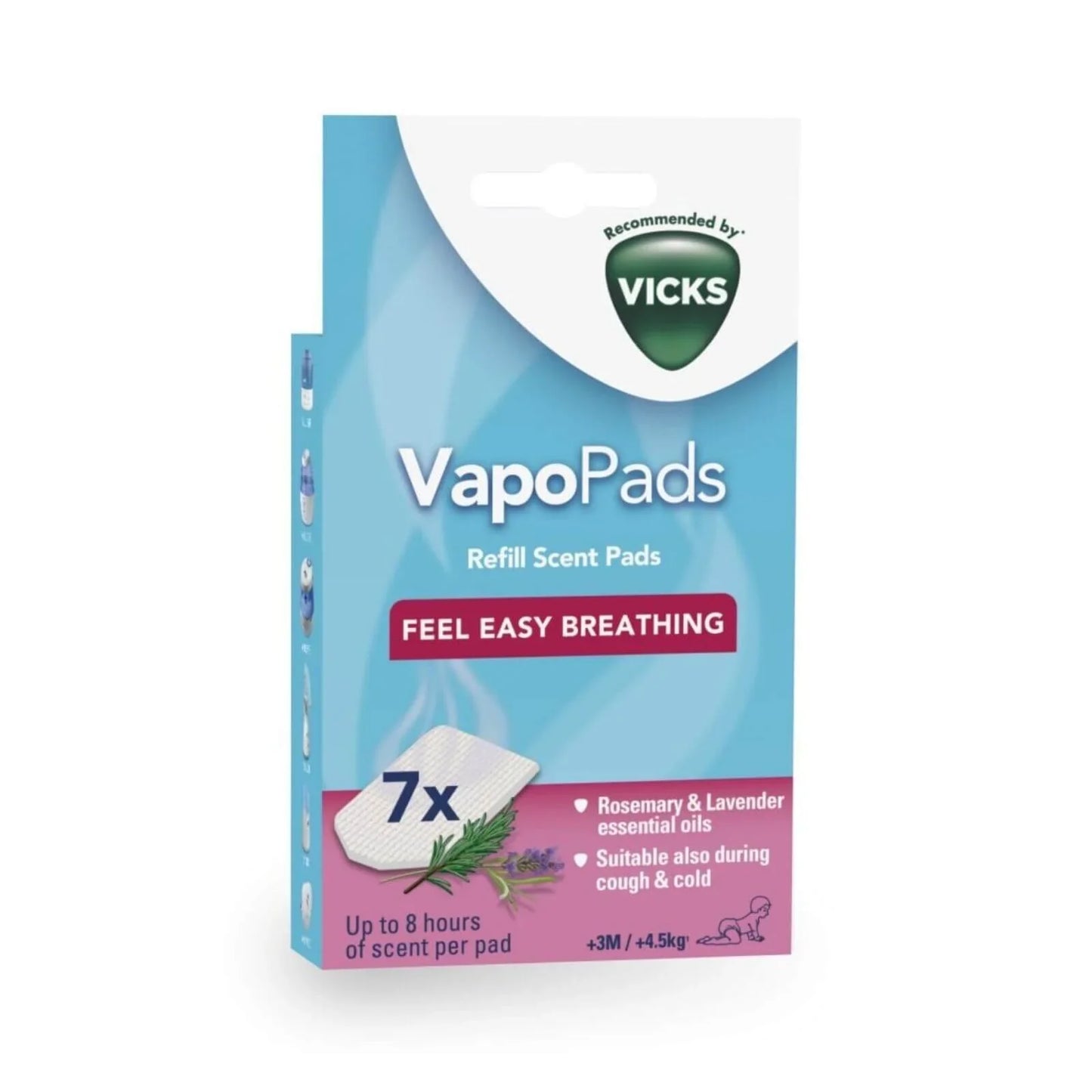 Vicks Rsmry & Lvndr Scent Pads