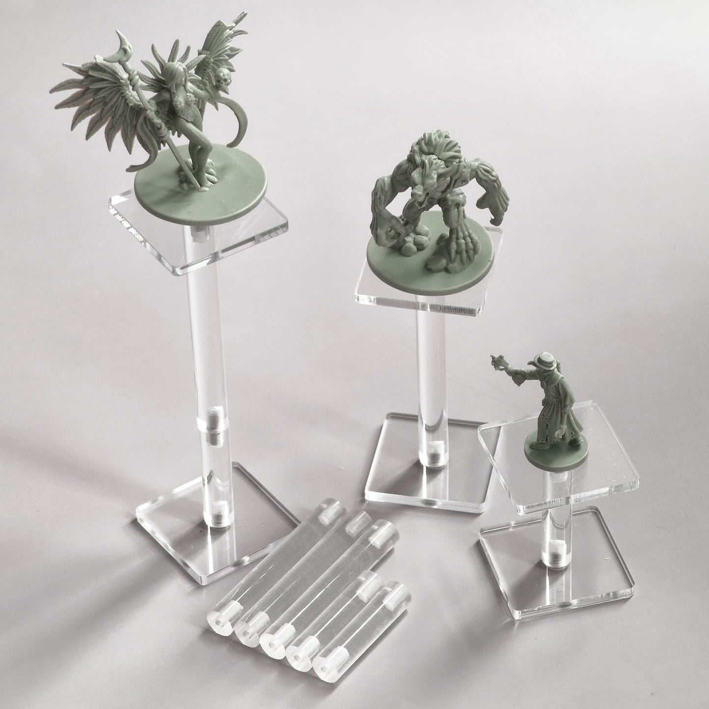 AAiphuwew 3pcs Combat Risers for Flying Miniatures – Adjustable Height Tabletop Riser Set