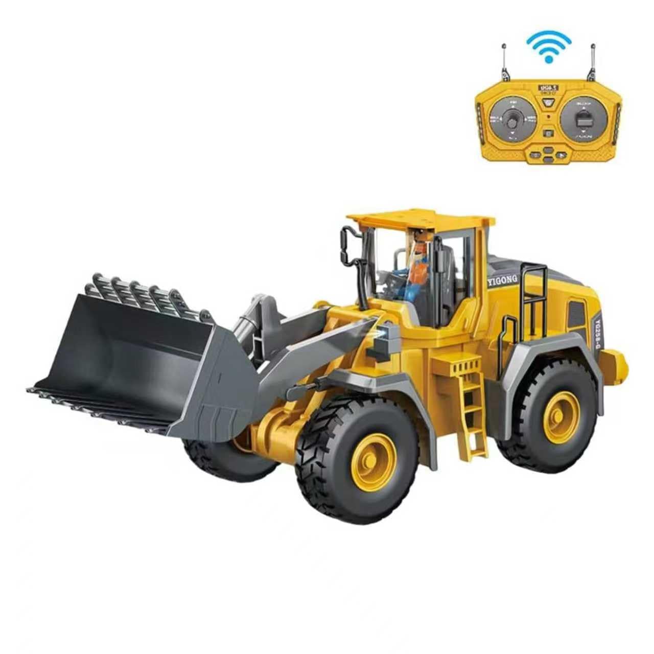 ADTHLIER 9-Channel Remote Control Loader – 2.4GHz Front Loader with Alloy Shovel