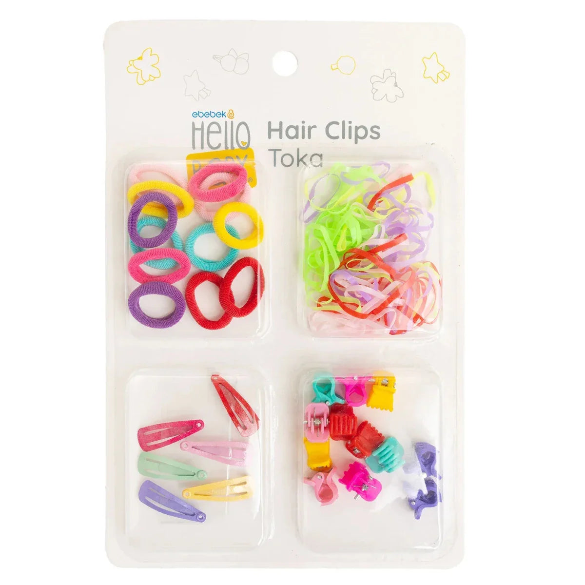 HelloBaby Girl Hair Clips - Printed