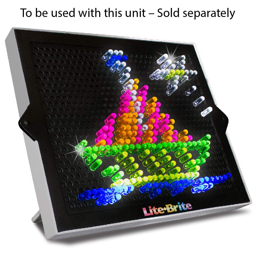 Lite-Brite Peg & Template Refill Pack – Glow Drawing Board Accessories by Basic Fun