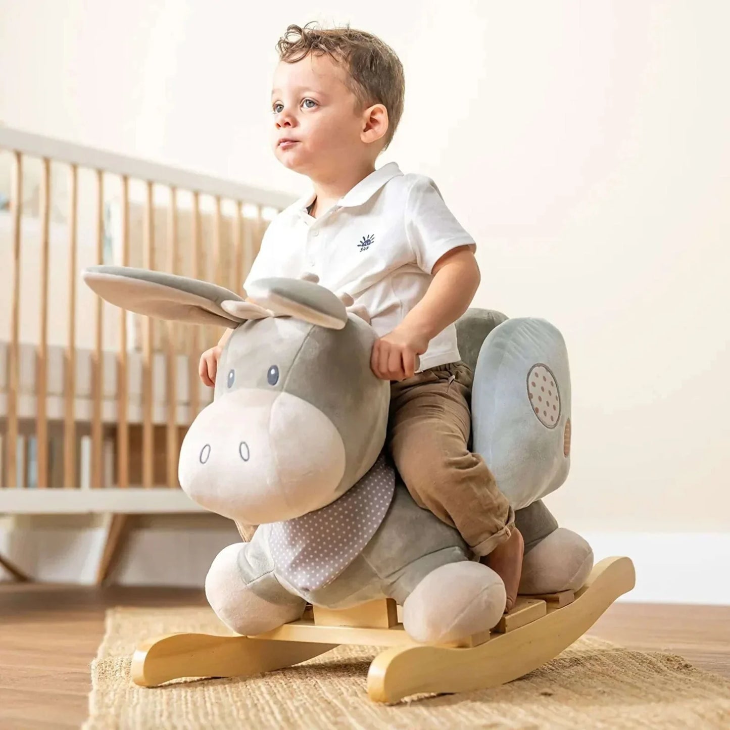 Nattou Cappuccino Donkey Rocker