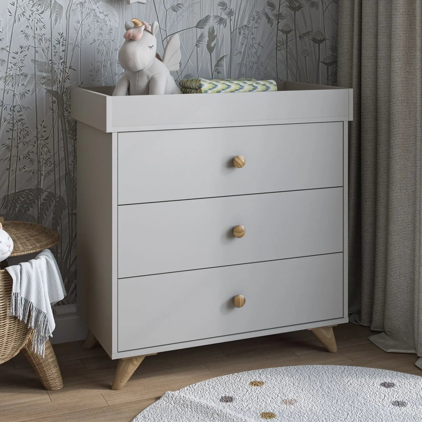 Shefa Kids 890 Changing Dresser - Grey