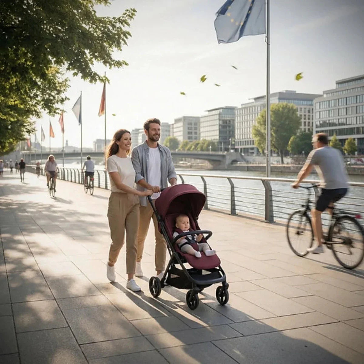 Red Kite Push Me Astro Stroller - Mulberry
