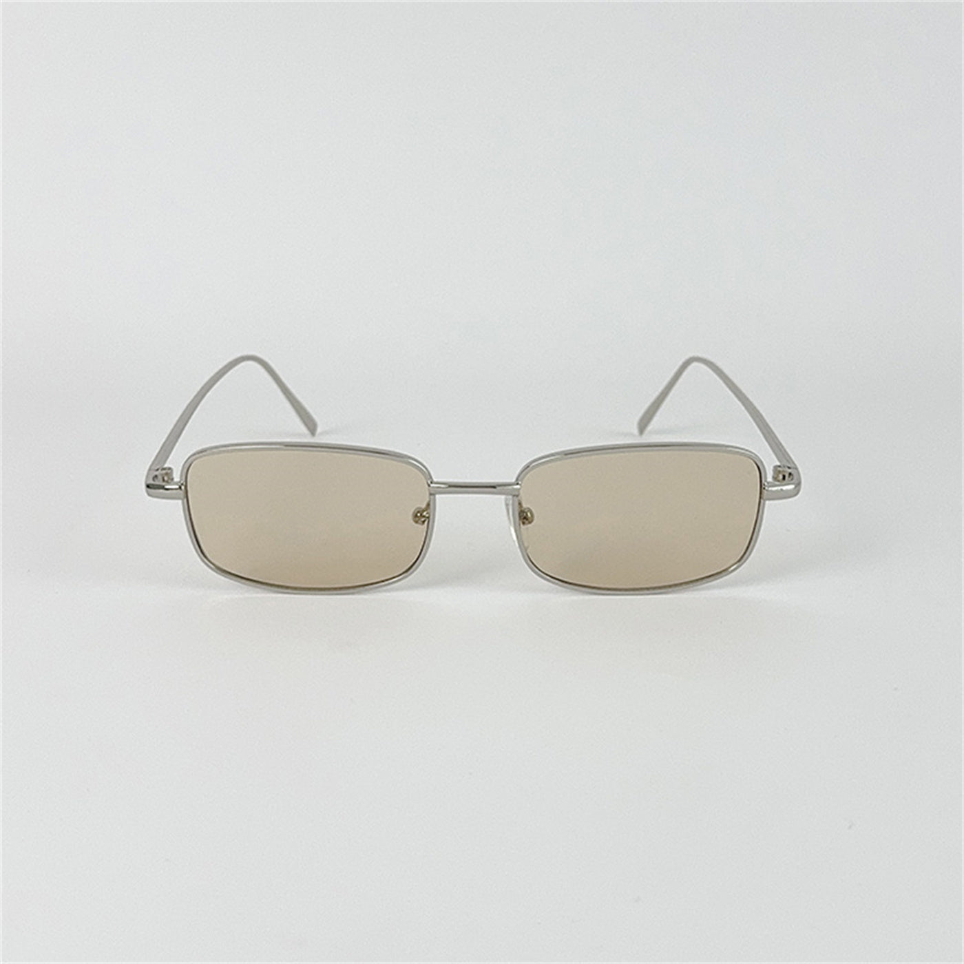 Retro Small Box Square Metal Glasses