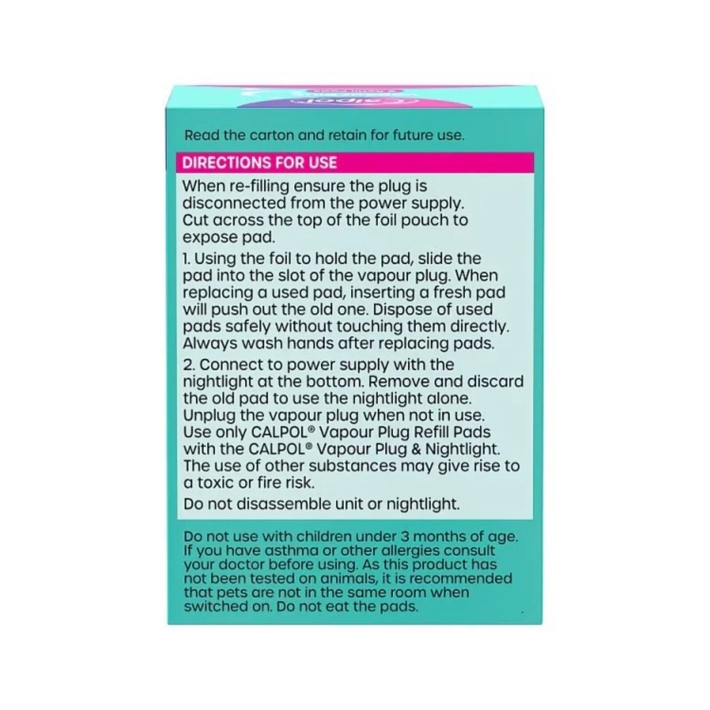 Calpol Vapour Plug Lavender and Chamomile 5 Refill Pads