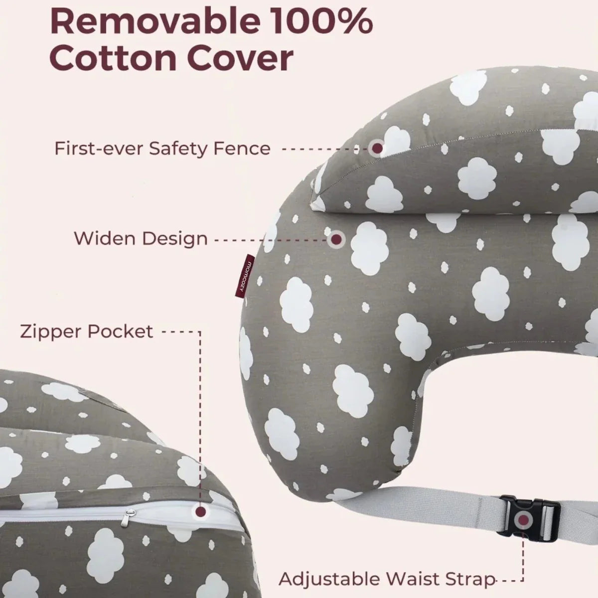 Momcozy Adjustable Nursing Pillow