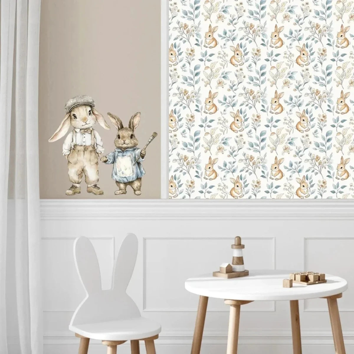 Live Vida Rabbit Wall Sticker Set - Blue