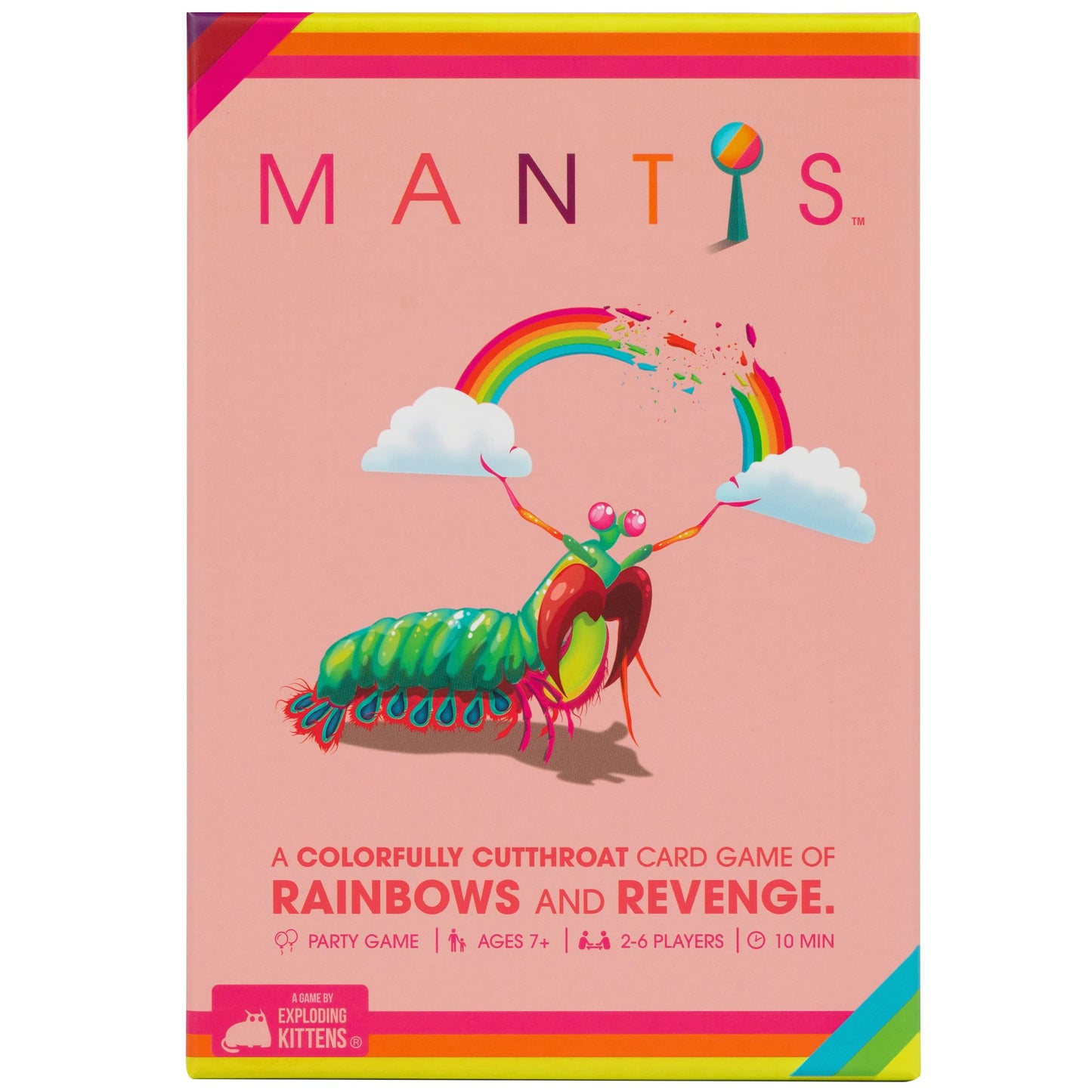 Exploding Kittens Mantis — 2-6 Players, 10-Minute Cutthroat Card Game