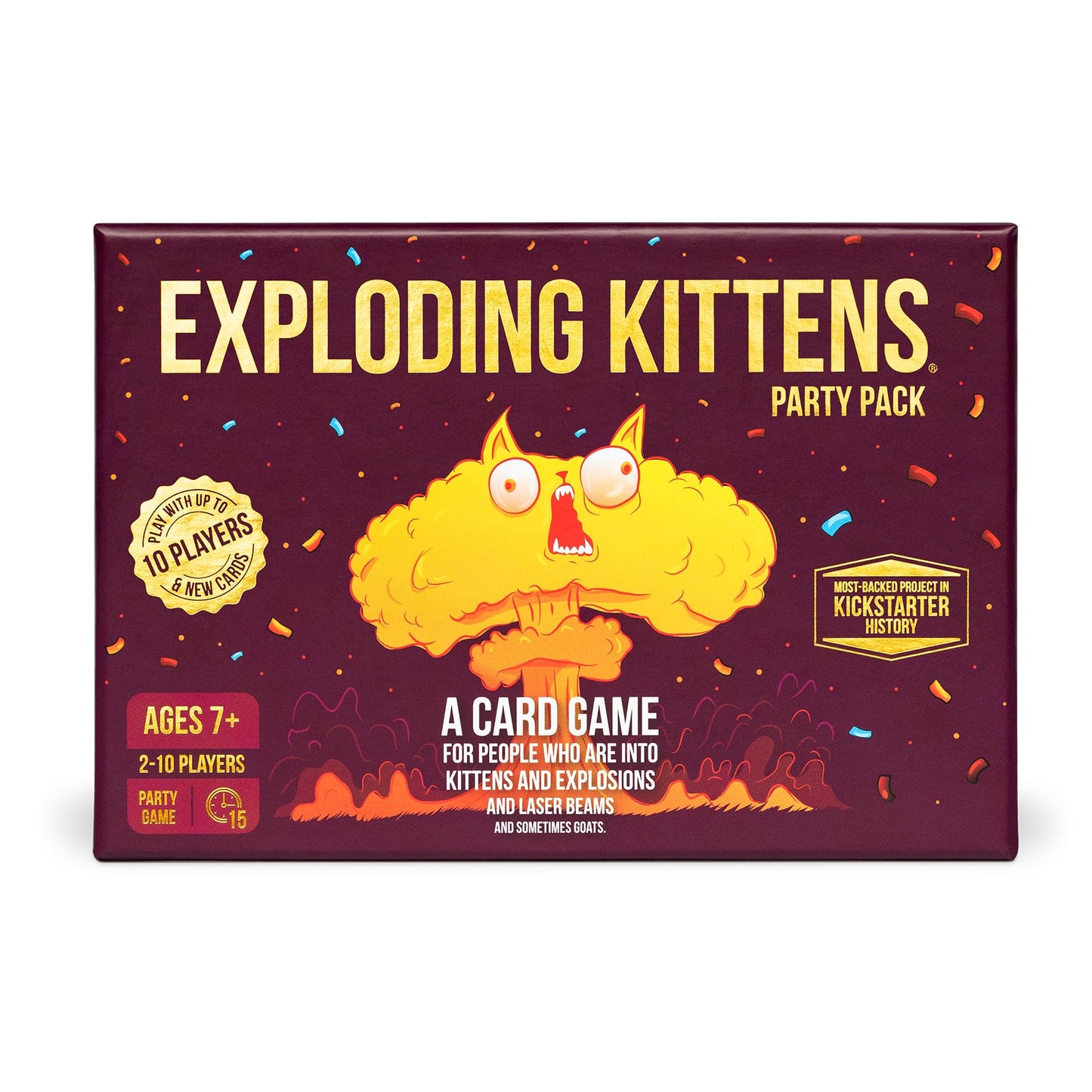Exploding Kittens Party Pack – 2-10 Players, 15-Minute Card Game for All Ages