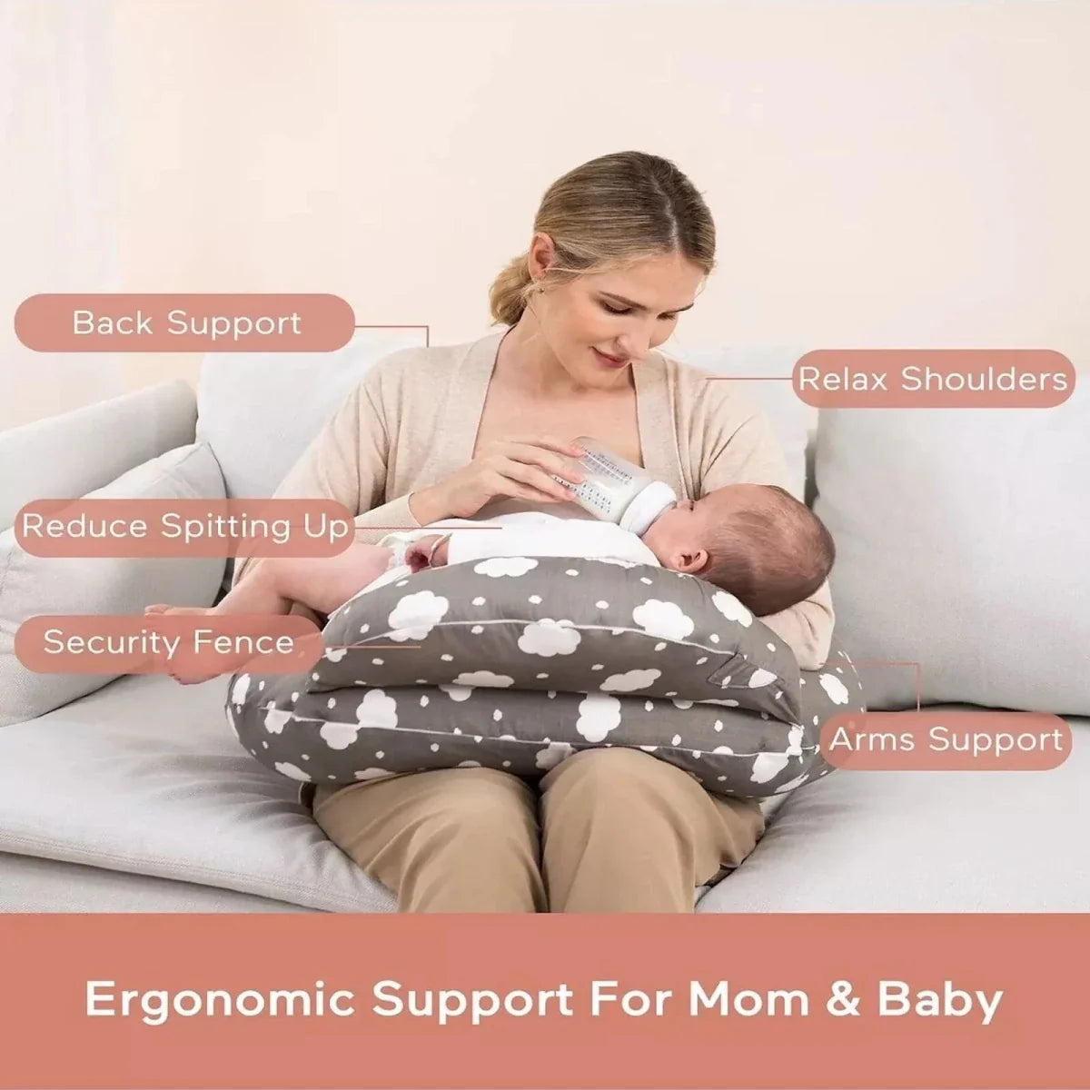 Momcozy Adjustable Nursing Pillow