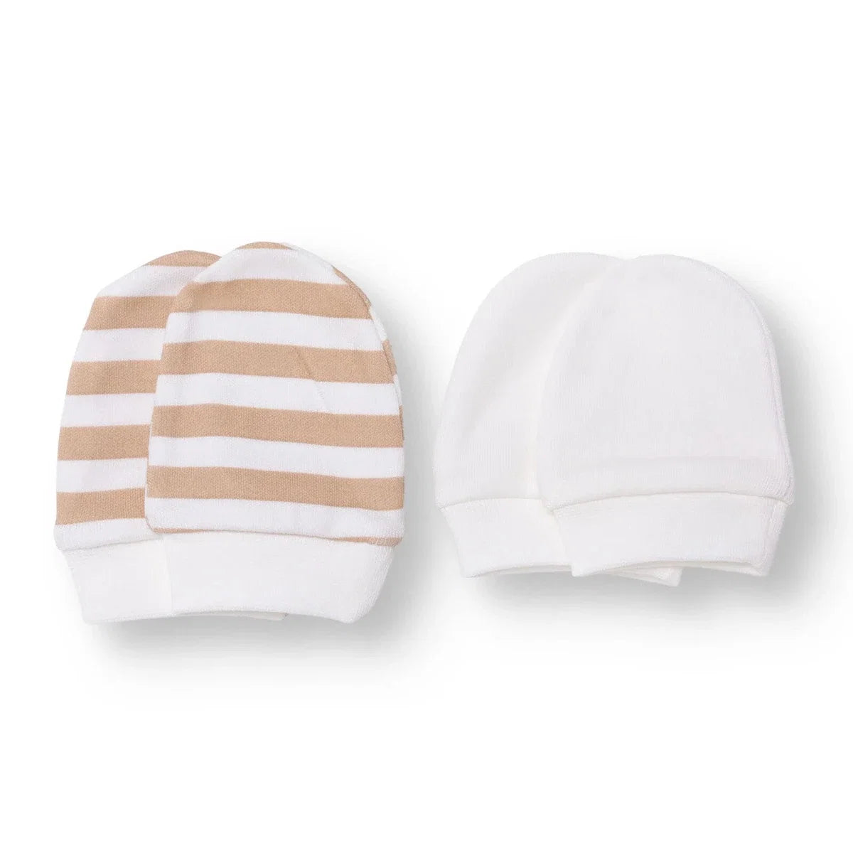 HelloBaby Boys Mitten Striped - Ecru Printed