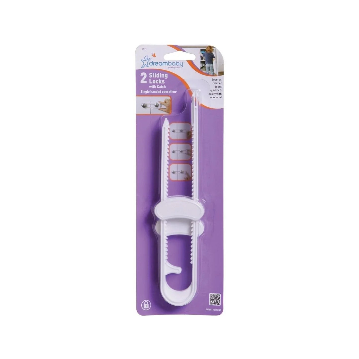 Dreambaby Sliding Cabinet Lock - White
