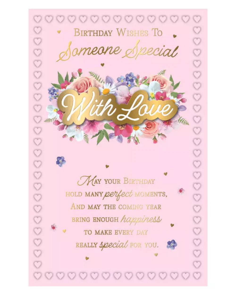 Birthday  card   Someone Special  large  6 page insert