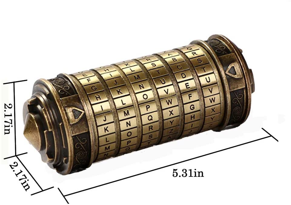 FLYALIGOGO Cryptex Da Vinci Code Money Puzzle Box – Hidden Compartments Gift