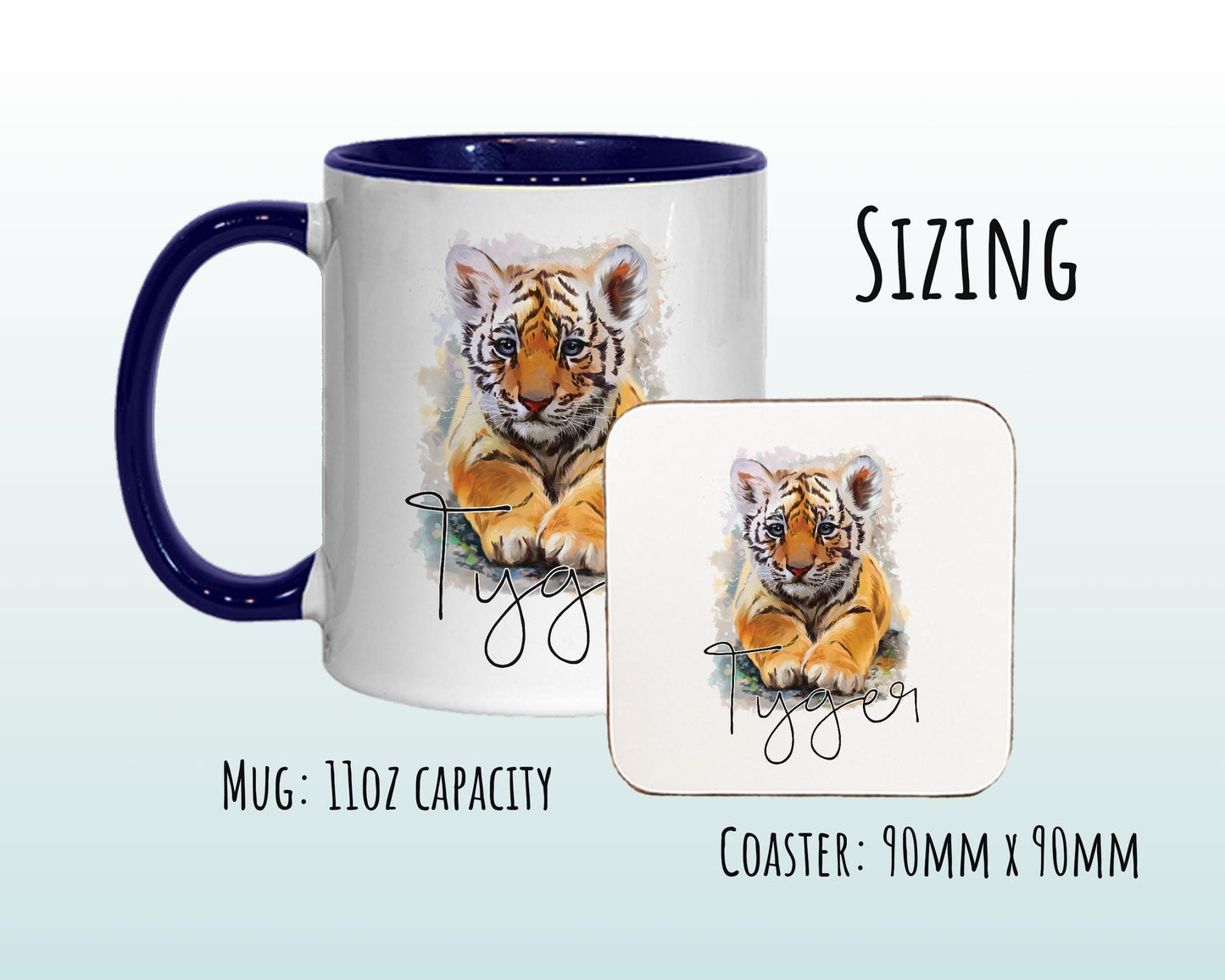 Personalised Tiger Coffee Mug MGZ137