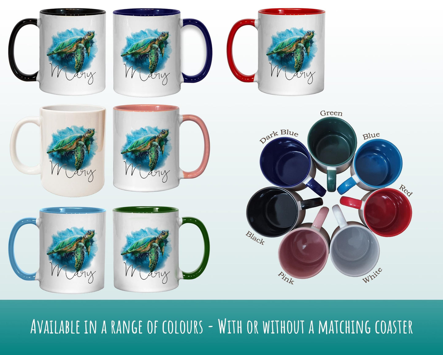 Personalised Sea Turtle Coffee Mug MGZ084